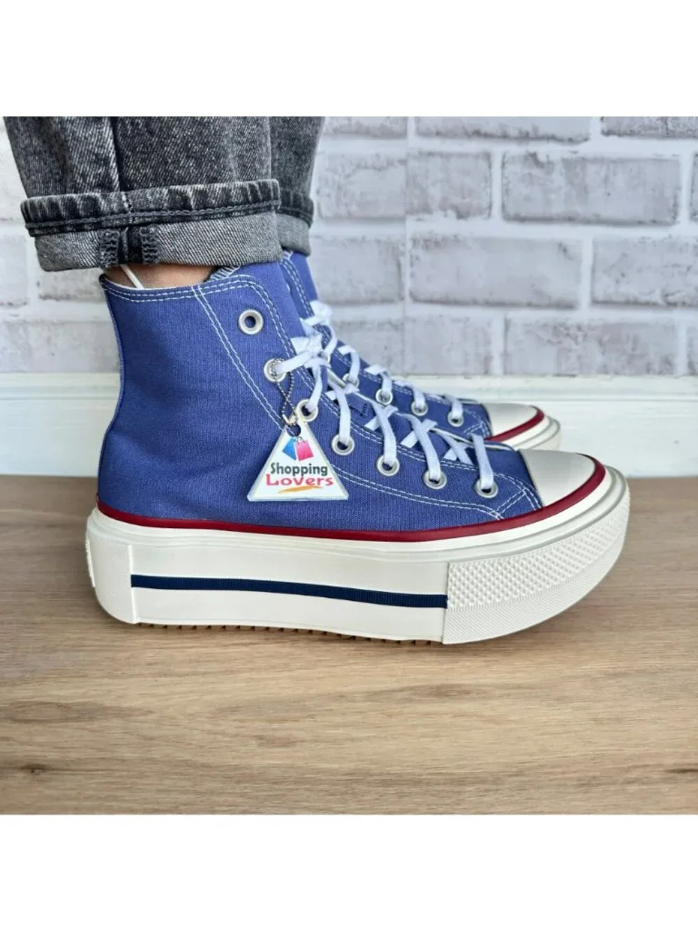 ⭐Converse Chuck Double Stack Platform 7.5 Mens shoes Sneaker Blue Purple A16064C